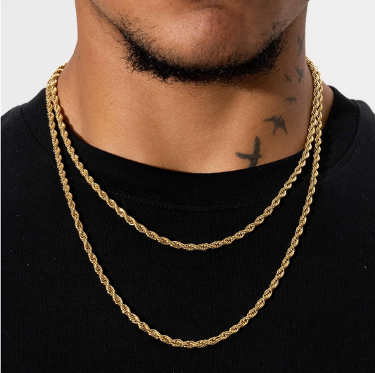 4MM ROPE CHAIN - GOLD