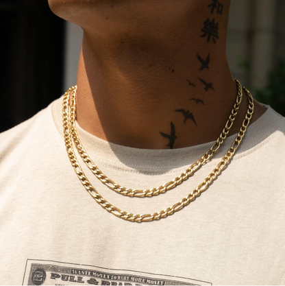 6MM FIGARO CHAIN - GOLD